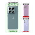 Clear hard back case compatibility guide showing fit for Motorola Moto Edge 70 Pro Plus 5G and not compatible with other models