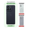 Clear hard back case compatibility guide showing fit for Motorola Moto G56 5G and not compatible with other models