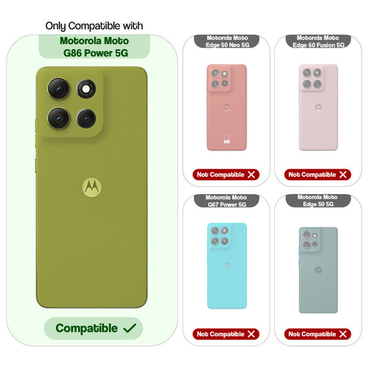 Soft Frame Clear Case For Motorola G86 Power 5G