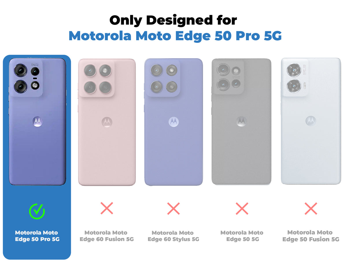 Frosted Case With 2-Cut Interlock For Motorola Moto Edge 50 Pro 5G