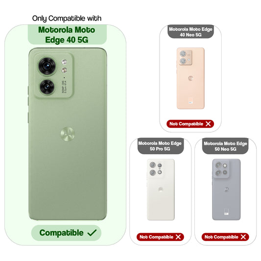 Shiny Edge Hard Case For Motorola Moto Edge 40 5G