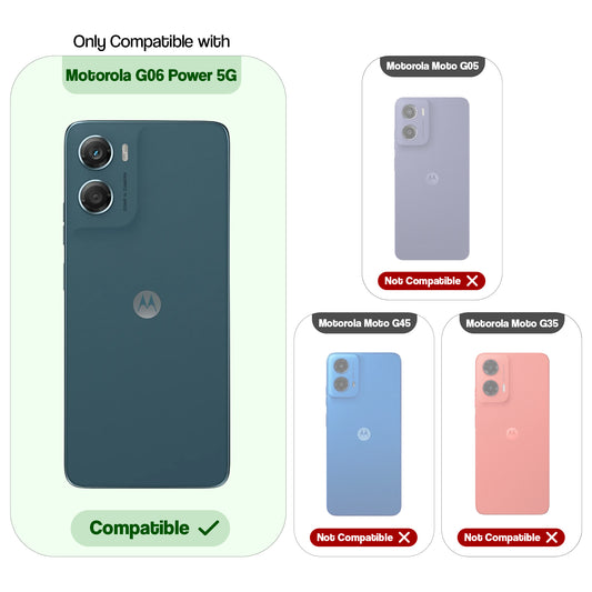 Colourful Frosted Matte With Raised Camera Protection Back Cover Case For Motorola G06 Power 5G