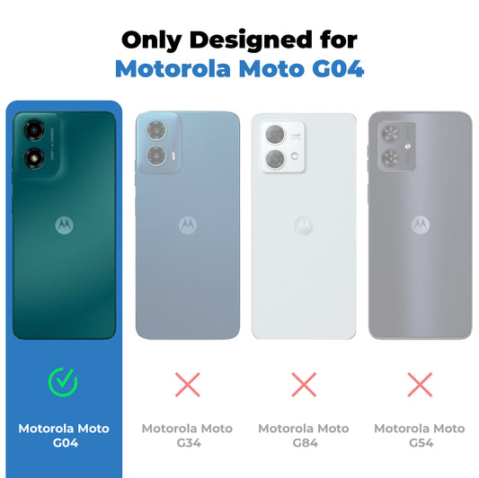 Crystal Clear Hard Back Anti-Yellowing Phone Case For Motorola G04