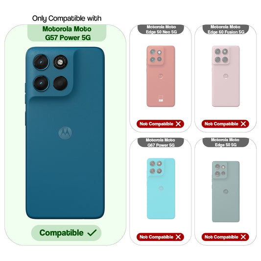 Colourful Frosted Matte With Raised Camera Protection Back Cover Case For Motorola G57 Power 5G