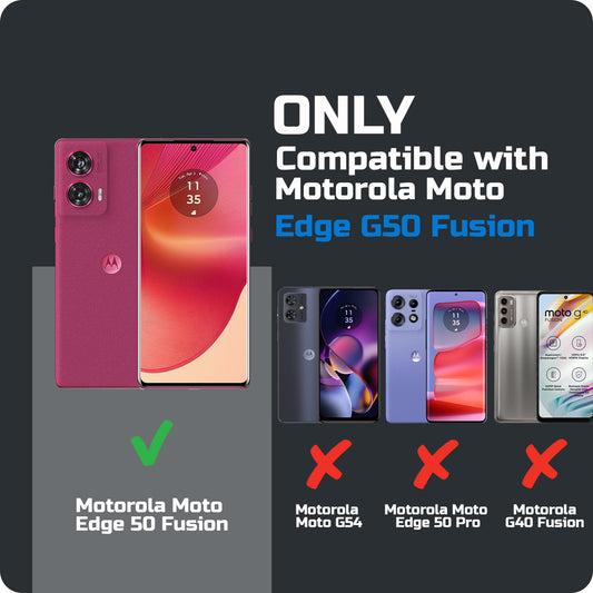 Liquid Silicone Comfort Grip Soft Touch Matte TPU Case for Motorola Moto Edge 50 Fusion