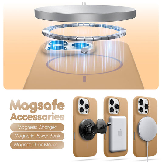 Cloud Feel Silicone Case for Apple iphone 16 Pro Max – Supports Wireless Charging