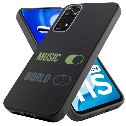Rugged Hard Back Printed Case For Redmi Note 11s with Metal Ring Camera Protection and Buttons