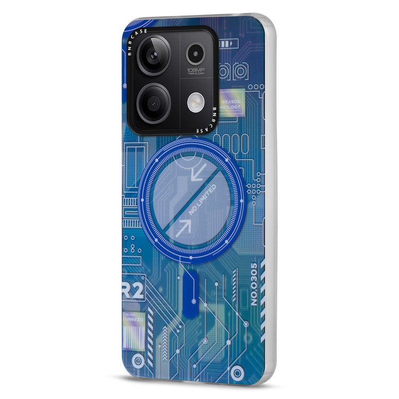Rainbow Circuit Print Hard Case For Redmi Note 13 5G