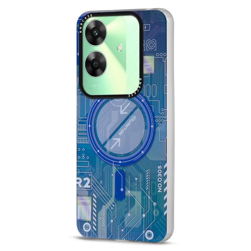 Rainbow Circuit Print Hard Case For Realme C61