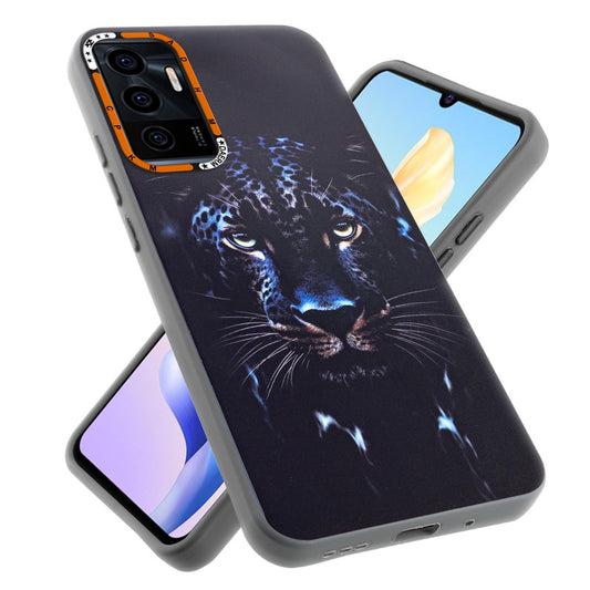 Dark Elegant Wild Creatures Printed Back Cases For Vivo V23E 5G