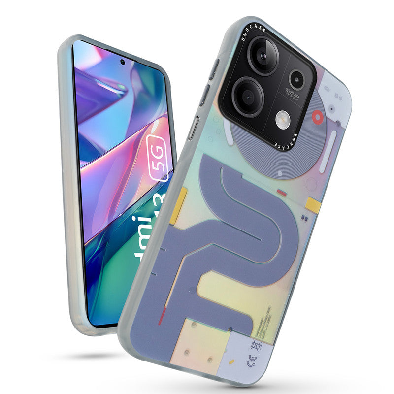 Rainbow Circuit Print Hard Case For Redmi Note 13 5G