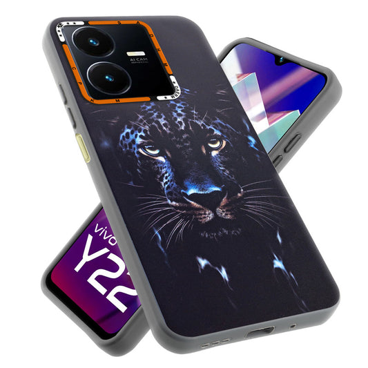 Dark Elegant Wild Creatures Printed Back Cases For Vivo Y22