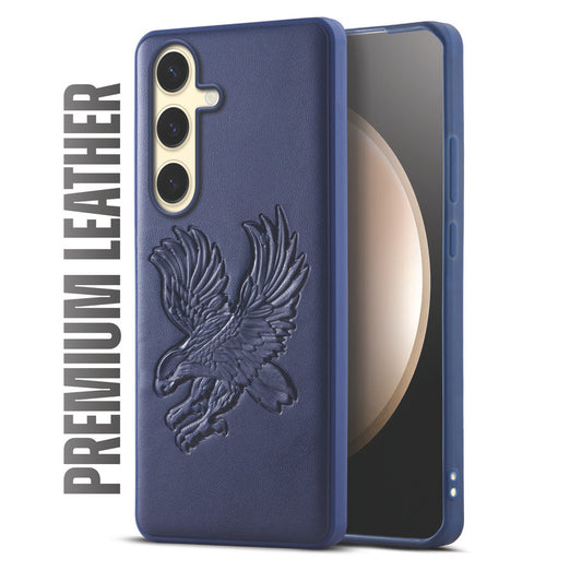 Eagle Textured Leather Back Case Cover for Samsung S23 FE 5G