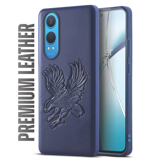 Eagle Textured Leather Back Case Cover for OnePlus Nord CE 4 Lite 5G