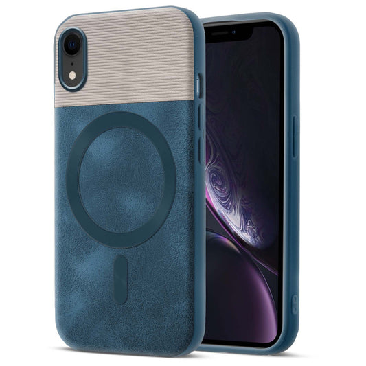 Smooth PU Leather Back Cover for Apple iPhone XR , MagSafe Support & Soft Fabric Inside