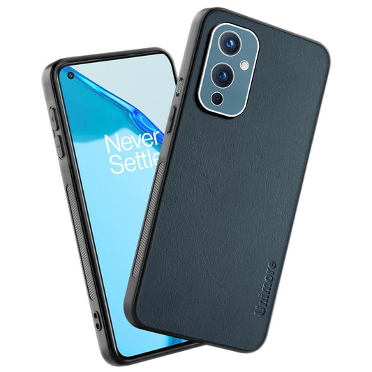 Unimore Leather Hard Case with Shiny Camera Protection For OnePlus 9 5G