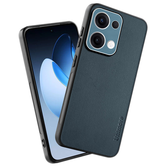 Unimore Leather Hard Case with Shiny Camera Protection For Oppo Reno 13 5G