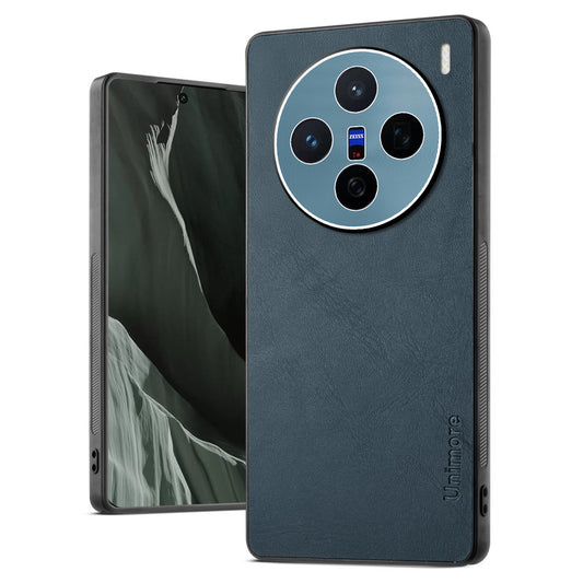 Unimore Leather Hard Case with Shiny Camera Protection For Vivo X200 5G