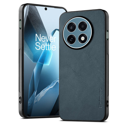 Unimore Leather Hard Case with Shiny Camera Protection For OnePlus 13R 5G