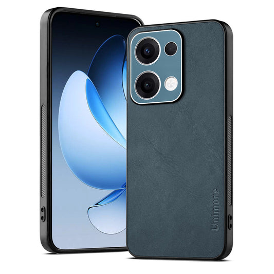 Unimore Leather Hard Case with Shiny Camera Protection For Oppo Reno 13 5G