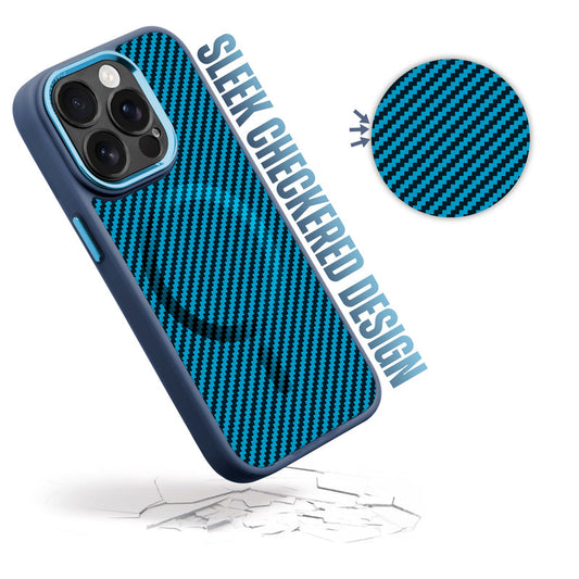 Premium Tech Weave Design With MagSafe Compatible Back Case For Apple iPhone 15 Pro