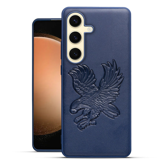 Eagle Textured Leather Back Case Cover for Samsung S23 FE 5G