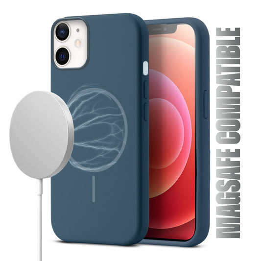MagSafe Compatible Liquid Silicone Case For Apple iPhone 12