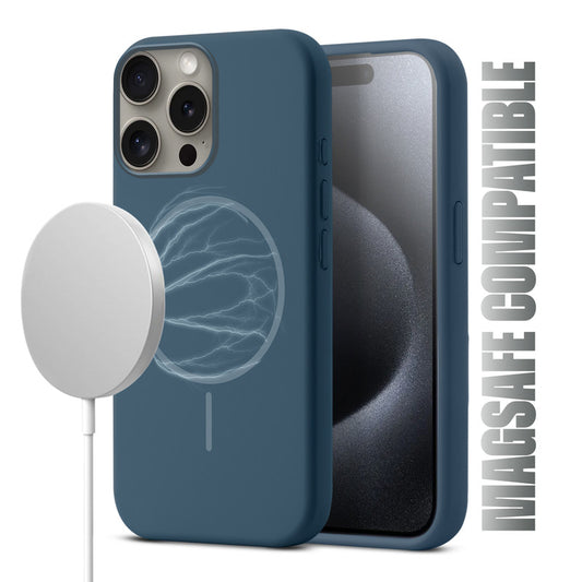 MagSafe Compatible Liquid Silicone Case For Apple iPhone 15 Pro