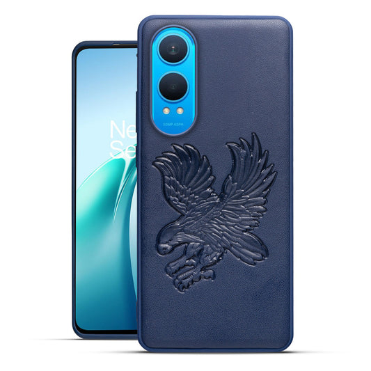 Eagle Textured Leather Back Case Cover for OnePlus Nord CE 4 Lite 5G