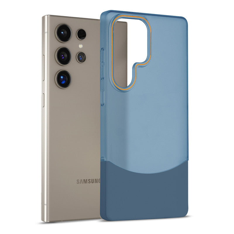 Frosted Case With 2-Cut Interlock For Samsung S24 Ultra 5G