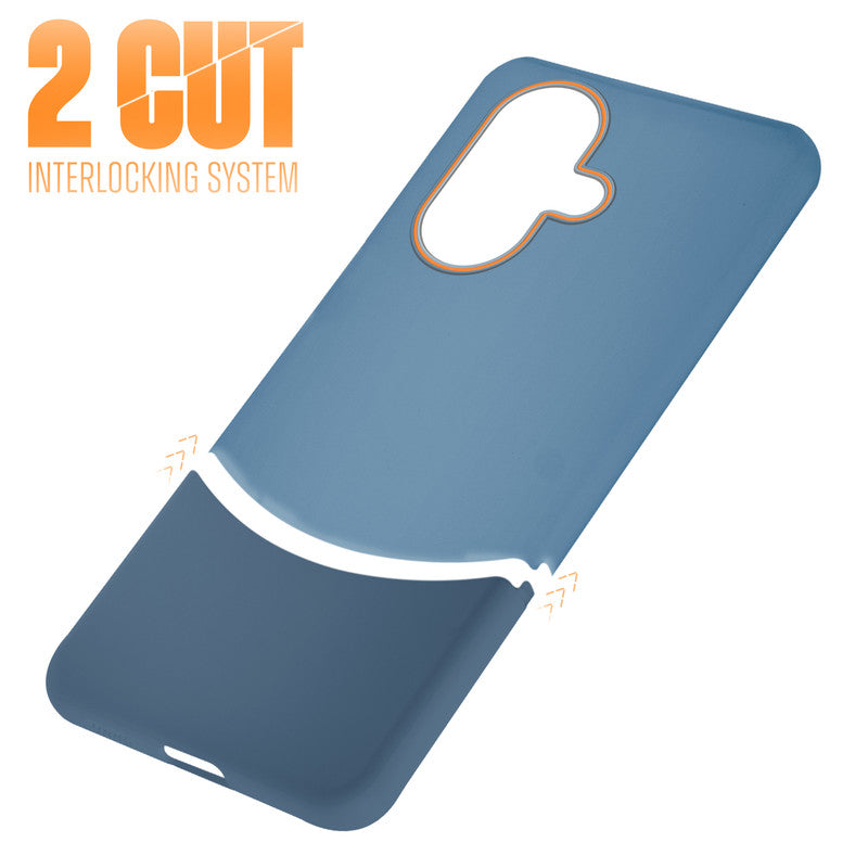 Frosted Case With 2-Cut Interlock For OnePlus Nord CE 3 5G