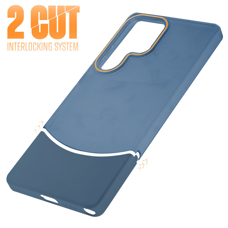 Frosted Case With 2-Cut Interlock For Samsung S23 Ultra 5G