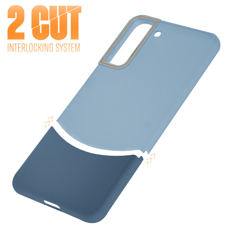 Frosted Case With 2-Cut Interlock For Samsung S21 FE 5G