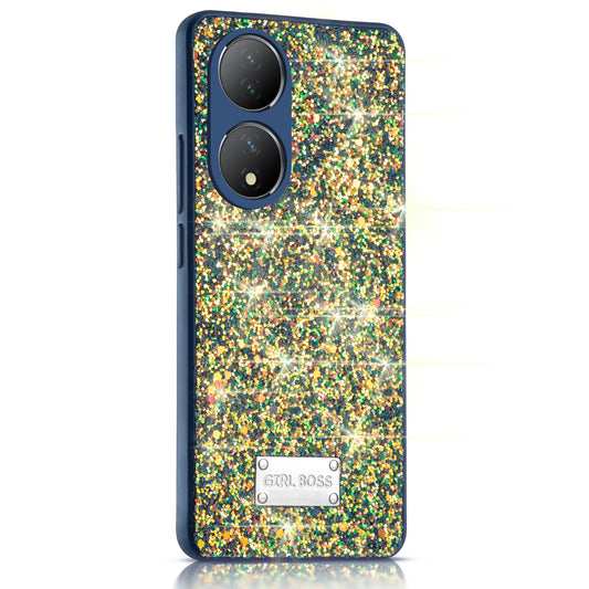 Sparkling Glitter Sequin Case with Camera Shield Back Cover For Vivo Y100A