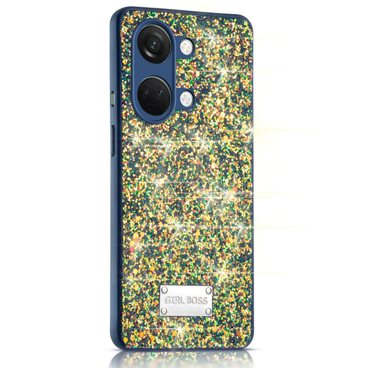 Sparkling Glitter Sequin Case with Camera Shield Back Cover For OnePlus Nord 3 5G