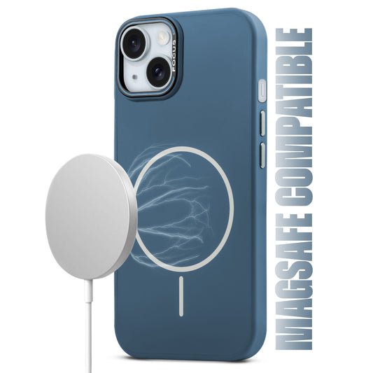 Stylish MagSafe Compatible Liquid Silicone Hard Back Case