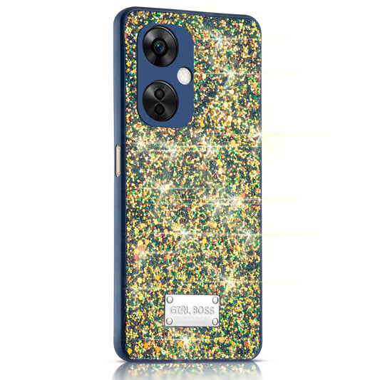 Sparkling Glitter Sequin Case with Camera Shield Back Cover For OnePlus Nord CE 3 Lite 5G