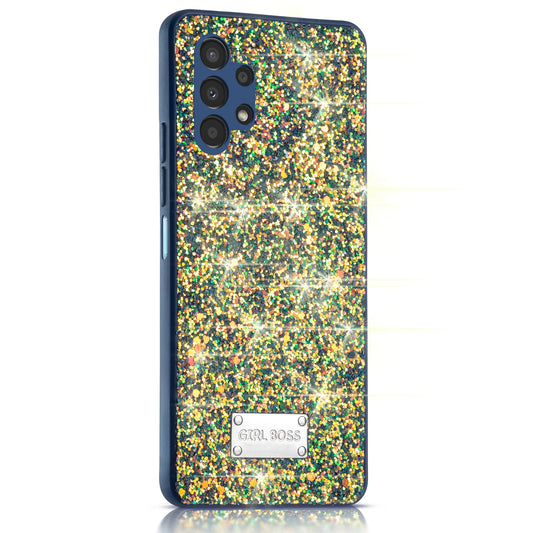 Sparkling Glitter Sequin Case with Camera Shield Back Cover For Samsung A13 4G