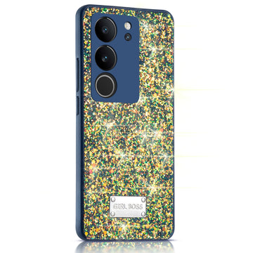 Sparkling Glitter Sequin Case with Camera Shield Back Cover For Vivo V29 Pro 5G