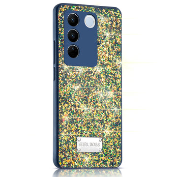 Sparkling Glitter Sequin Case with Camera Shield Back Cover For Vivo V27 Pro 5G