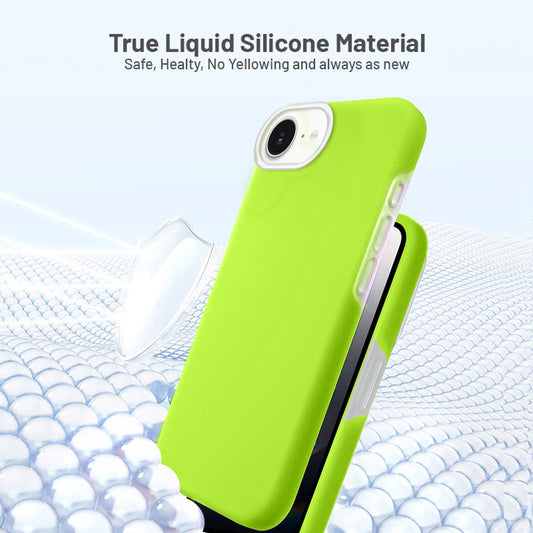 Smooth Touch Soft Silicone Back Case for Apple iPhone 16e with Camera Protection for a Sleek and Stylish Look