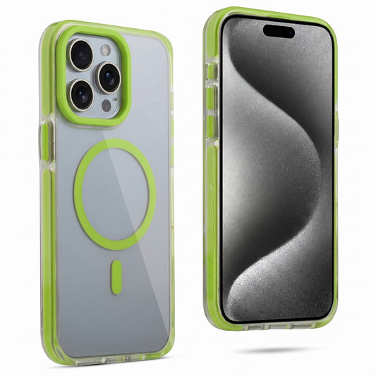 Clear MagSafe Bumper Case with Shockproof Edges for Apple iPhone 15 Pro