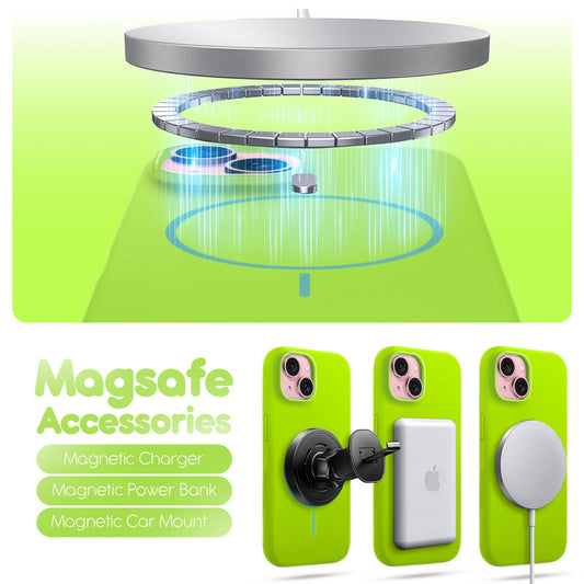 Cloud Feel Silicone Case for Apple iPhone 15 Plus – Supports Wireless Charging