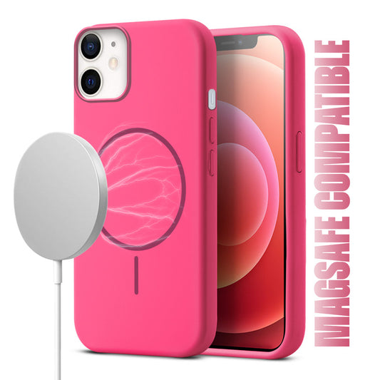 MagSafe Compatible Liquid Silicone Case For Apple iPhone 12