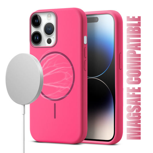 MagSafe Compatible Liquid Silicone Case For Apple iPhone 14 Pro