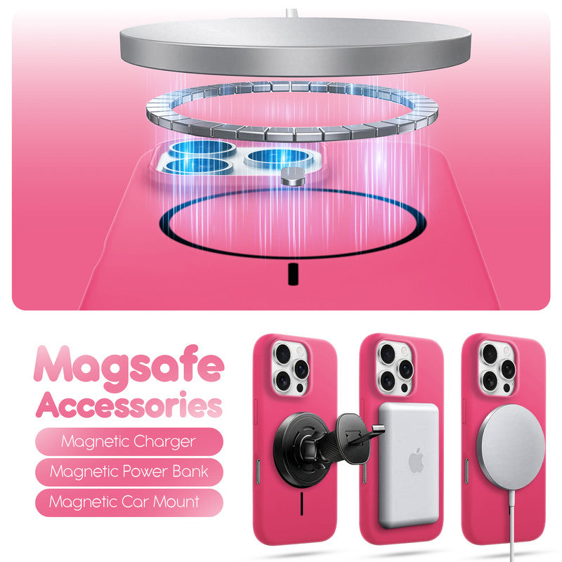 Cloud Feel Silicone Case for Apple iPhone 16 Pro – Supports Wireless Charging