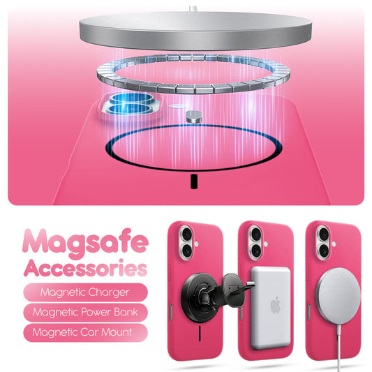 Cloud Feel Silicone Case for Apple iPhone 16 – Supports Wireless Charging