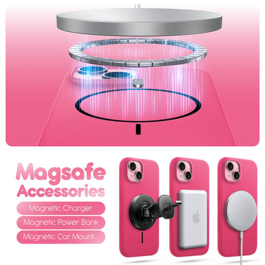 Cloud Feel Silicone Case for Apple iPhone 15 Plus – Supports Wireless Charging