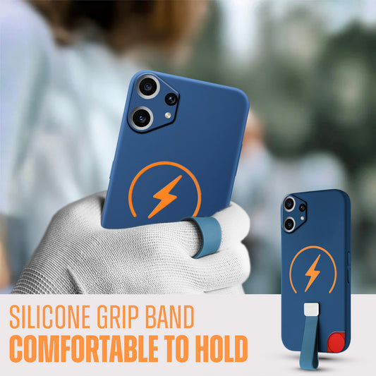 Compact and Stylish Silicon Finish Hard Cover For CMF Nothing Phone 2 Pro with Integrated Grip Strap & MagSafe Charging Support