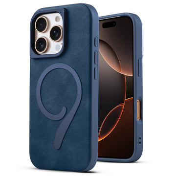 Prime Leather Wireless Charging Compatible Case for Apple iPhone 16 Pro